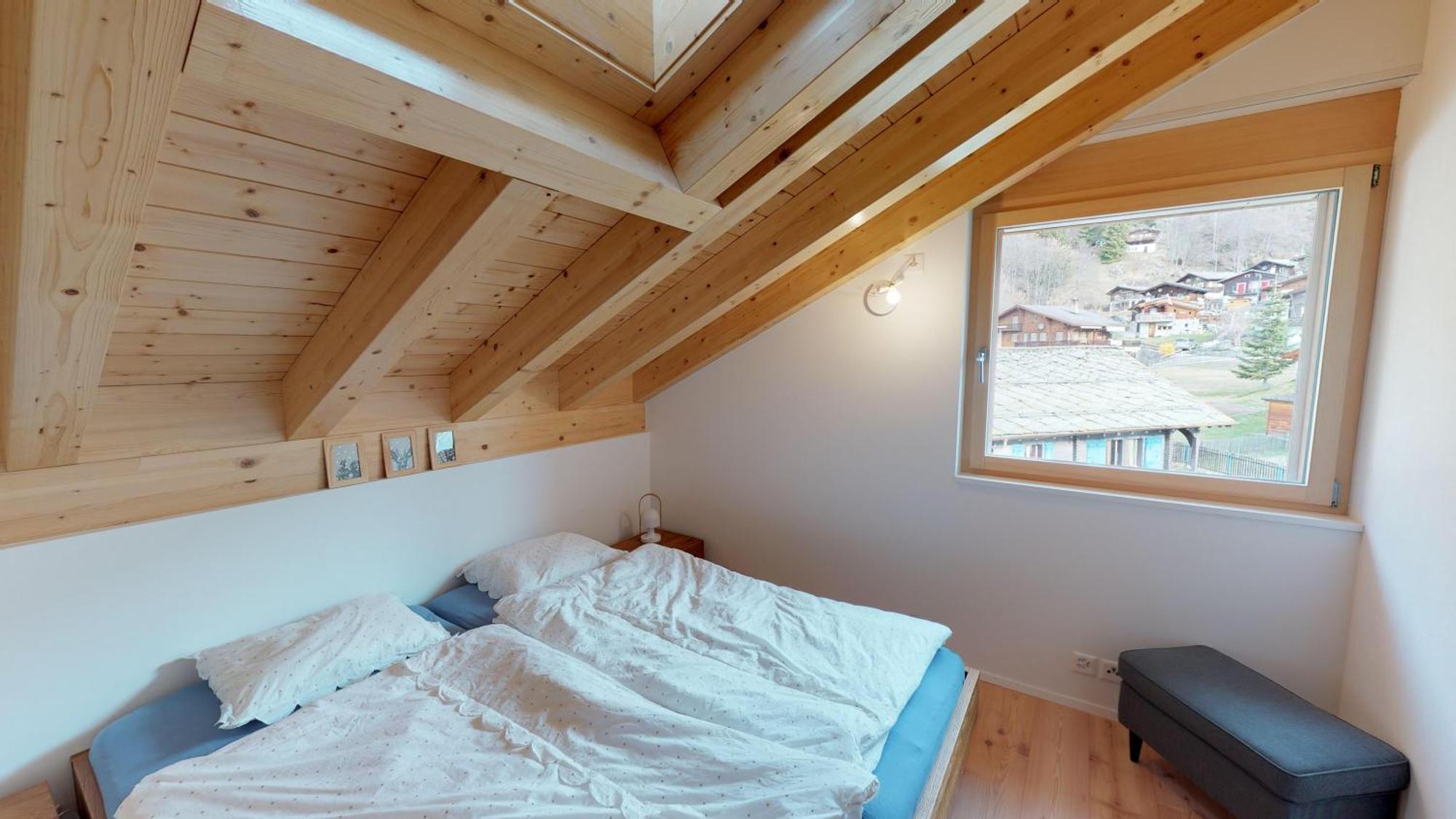 Panorama Daire Blatten bei Naters Oda fotoğraf